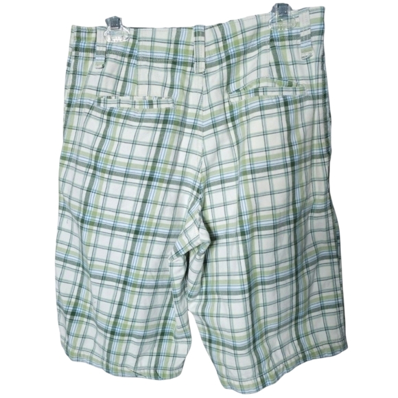 Aeropostale Green Plaid Men's Shorts Old Navy Slubbed Cotton Green Polo Shirt L - Picture 10 of 16